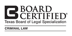 Board Certified Texas Board of Legal Specialization in Criminal Law logo - Law Office of Ira Z. Miller