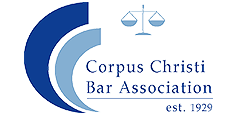 Corpus Christi Bar Association logo with scales and blue arc - Law Office of Ira Z. Miller