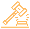 Icon of a gavel symbolizing divorce legal services - Law Office of Ira Z. Miller